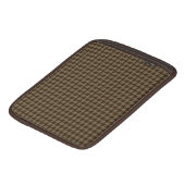 Brown Houndstooth Handsome Gentlemen's Pattern iPad Sleeve (Front Bottom)