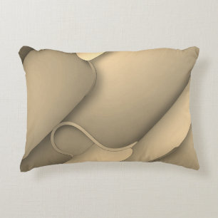 Brown Hues Modern Art  Accent Pillow