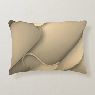 Brown Hues Modern Art Accent Pillow