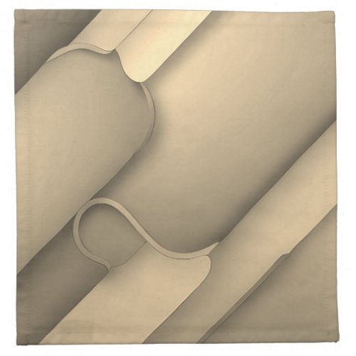 Brown Hues Modern Art  Cloth Napkin