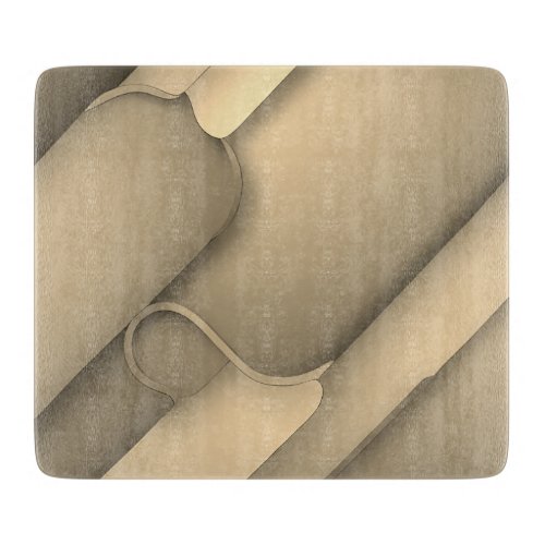 Brown Hues Modern Art  Cutting Board