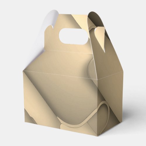 Brown Hues Modern Art  Favor Boxes