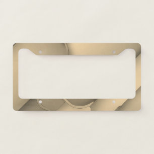 Brown Hues Modern Art License Plate Frame