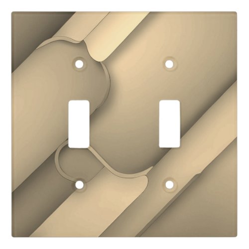 Brown Hues Modern Art  Light Switch Cover