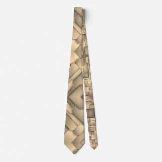 Brown Hues Modern Art  Neck Tie
