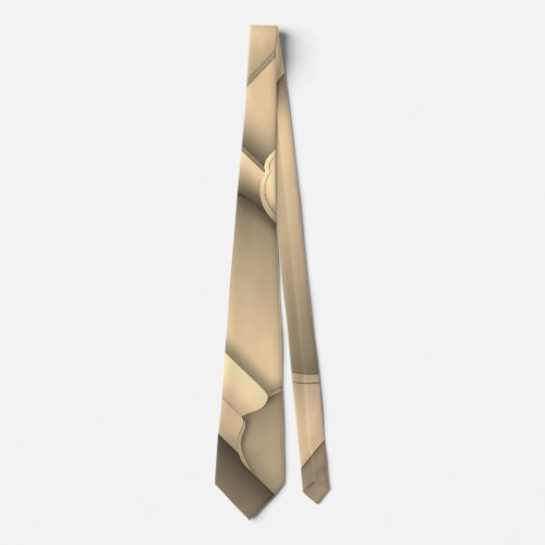 Brown Hues Modern Art  Neck Tie