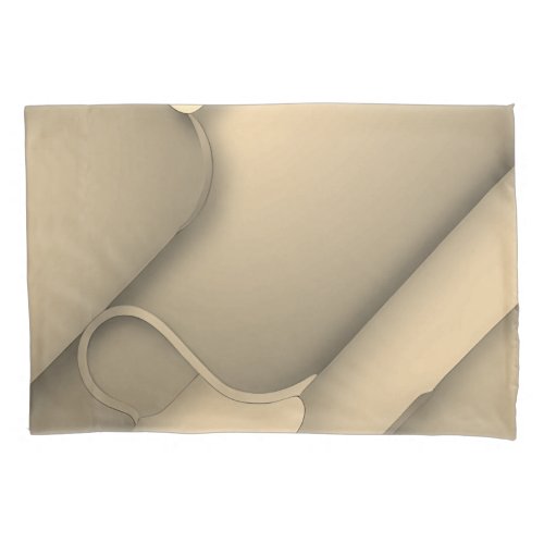 Brown Hues Modern Art  Pillow Case