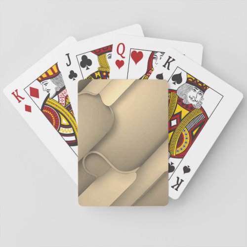 Brown Hues Modern Art  Poker Cards