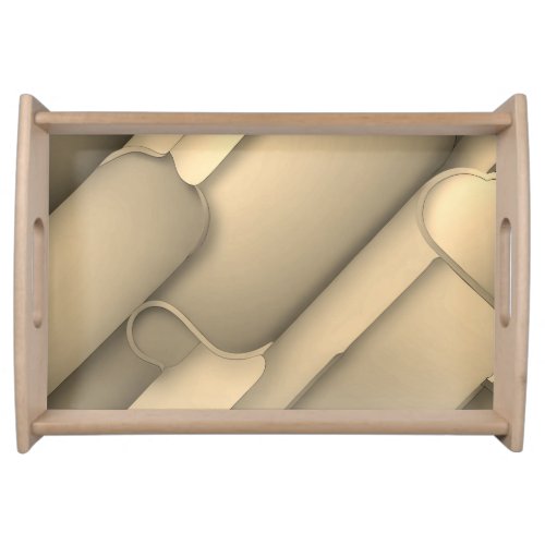 Brown Hues Modern Art  Serving Tray