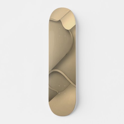 Brown Hues Modern Art  Skateboard