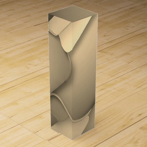 Brown Hues Modern Art  Wine Box