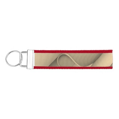 Brown Hues Modern Art  Wrist Keychain