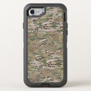 Brown Hunting Camo Pattern OtterBox Defender iPhone SE/8/7 Case