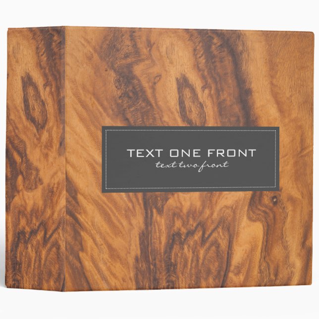 Brown Imitation Wood Binder (Front/Spine)