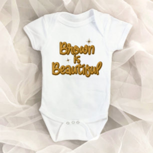 Brown Is Beautiful Inspirational Baby Bodysuit