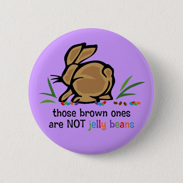 Brown Jelly Beans Button (Front)