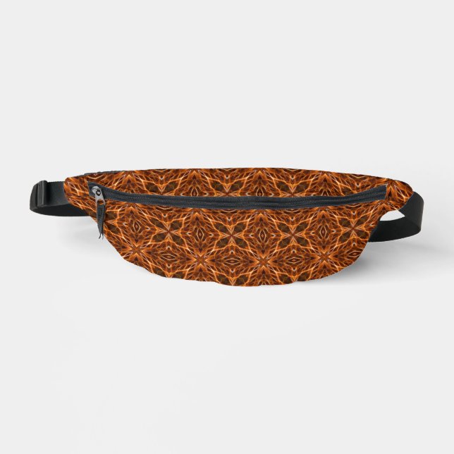 Brown Kaleidoscope Mandala Pattern-46389 Fanny Pack (Front)
