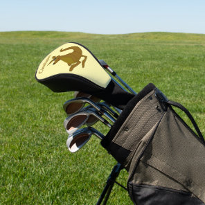 Brown Kangaroo Design Golf Head Cover