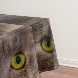 Brown Kitten Oil Paint, Table Cloth