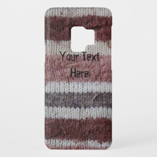 brown knitted stripes vintage style fun knitted Case_Mate samsung galaxy s9 case