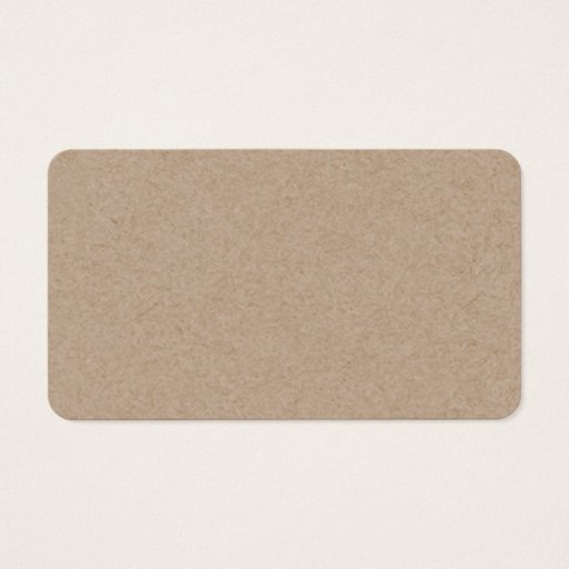 Customizable Brown Kraft Paper Background Printed Business Card Templates