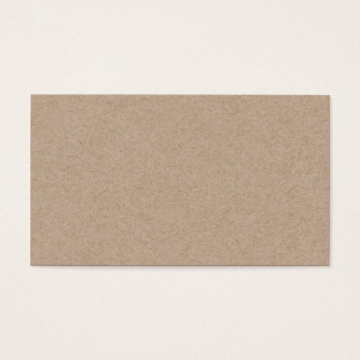 Customizable Brown Kraft Paper Background Printed Business Cards