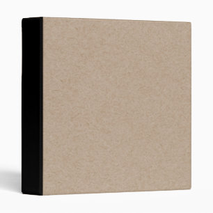 Brown Kraft Paper Background Printed 3 Ring Binder