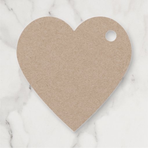 Brown Kraft Paper Background Printed Favor Tags | Zazzle