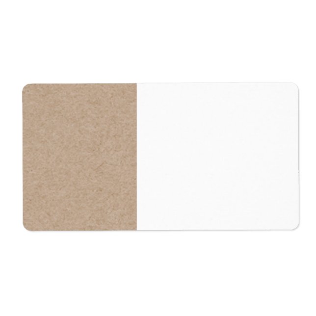 Brown Kraft Paper Background Printed Label (Front)