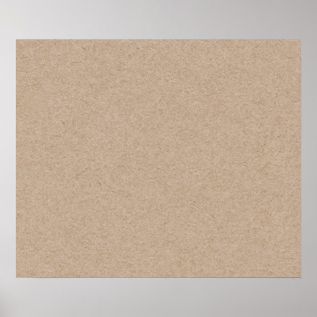 Brown Kraft Paper Background Printed Poster (Front)