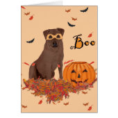 Brown Labrador Retriever Halloween (Front)