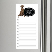 Brown Labrador Retriever Shopping List 