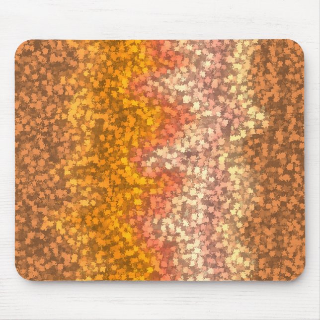Brown Leaf Camo Mouse Pad (Front)