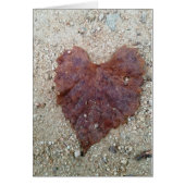 Brown Leaf Heart Cards (Front)