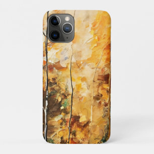 Brown Leaf Nature Serenity Abstract Art iPhone 11 Pro Case