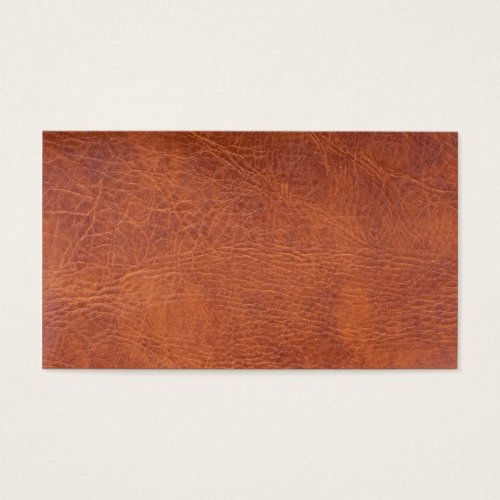Brown leather business card