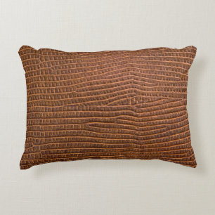 Brown leather as a backgroundtexture,leather,skin, accent pillow