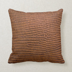Brown leather as a backgroundtexture,leather,skin, throw pillow