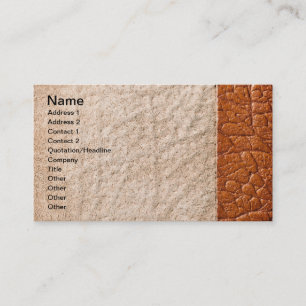 Brown Leather Background Business Card