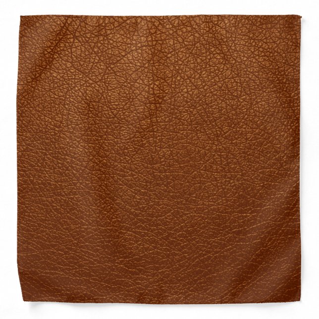 Brown Leather Bandana (Front)