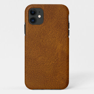 Brown leather iPhone 11 case