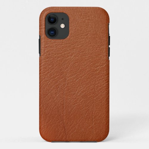 Brown Leather iPhone 11 Case