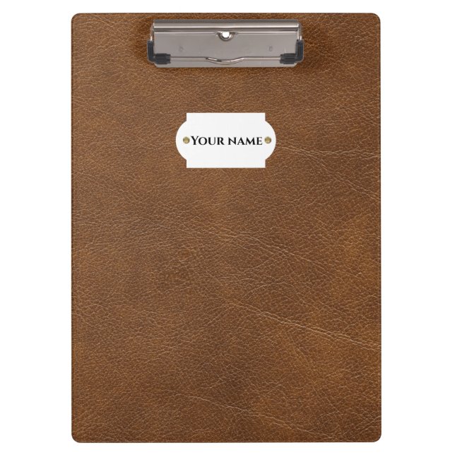 Brown leather   clipboard (Front)
