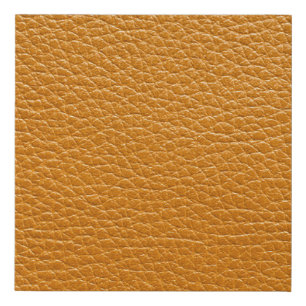 Brown Leather, Closeup Texture Background. Faux Canvas Print