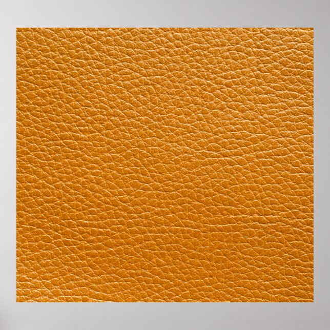 Brown Leather, Closeup Texture Background. Poster (Front)