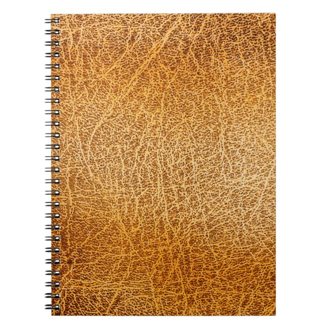 Brown Leather: Detailed Texture Closeup Notebook (Front)
