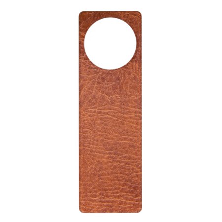 Brown Leather Door Hanger