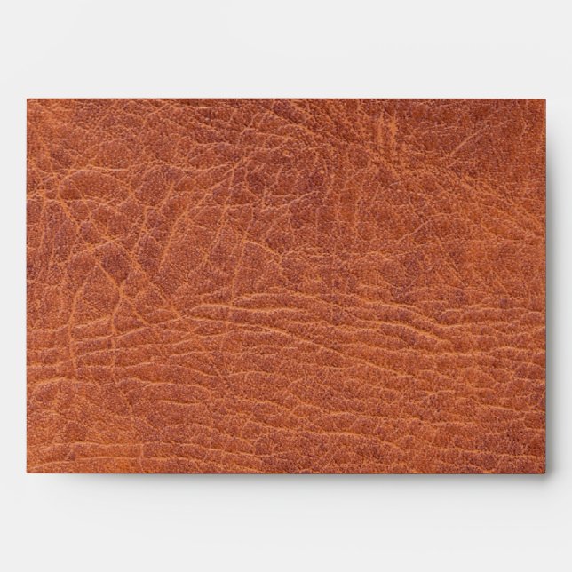 Brown leather envelope (Front)