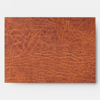 Brown leather envelope