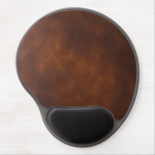 Brown Leather Gel Mousepad – Stylish & Ergonomic S
